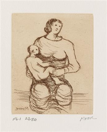 HENRY MOORE Mother and Child.